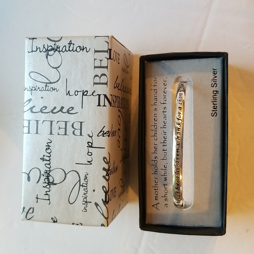 Womans Sterling Silver Mothers Bracelet